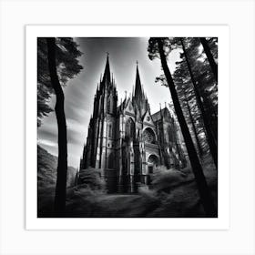 Cathedral In The Woods 2 Art Print