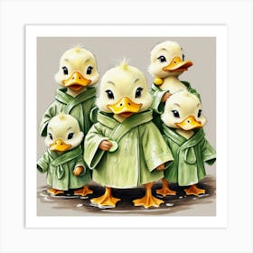 Duck Family 9 Art Print