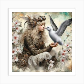 Steampunk Girl 5 Art Print