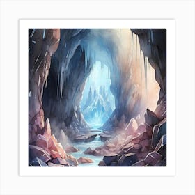 Ice Cave Art Print