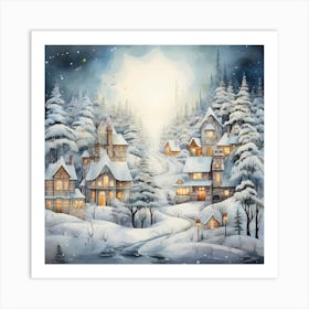 Yuletide Brushed Bliss Art Print