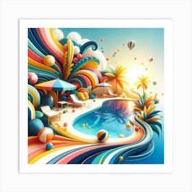 3d Digital Art Art Print