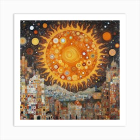 Sun In The City Art Print