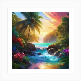 Tropical Sunset 2 Art Print