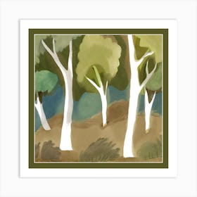 Eucalyptus Trees Art Print