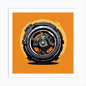 Logo Vector Mechanic Car Repair Automotive Tools Service Garage Wrench Gear Maintenance (9) Art Print