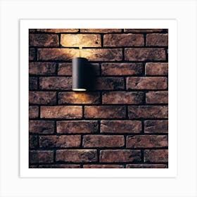 Brick Wall With Light (wall art ) Art Print