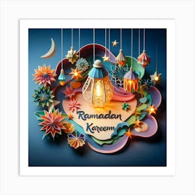 Ramadan Kareem Mubarak Greetings 3 Art Print