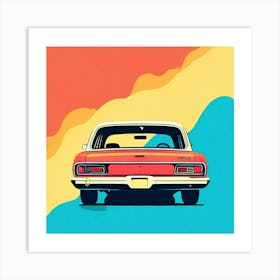 Retro Car Art Print