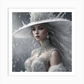 Snow Girl Art Print