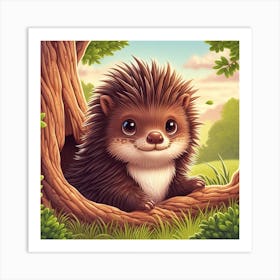 Porcupine Day Art Print