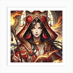 Priestess Kaida Updated Portrait Art Print