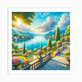 Garden In Como 1 Art Print