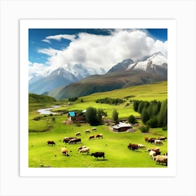 Tibetan Landscape 1 Art Print