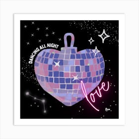 Dancing All Night Love Art Print