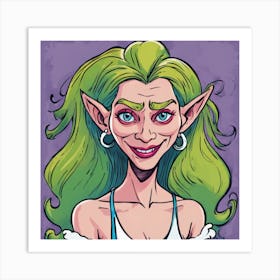 Elven Girl Art Print