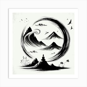 Buddha Painting Art Print