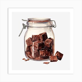 Jar Of Chocolate 1 Art Print