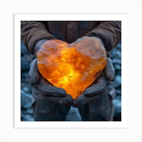 Heart Of Gold Art Print