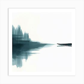 Canoe On Water Art Print