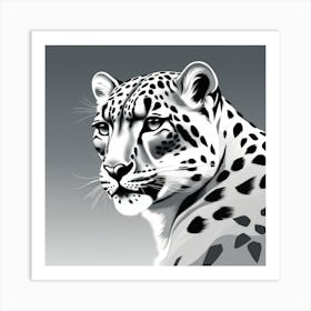 Snow Leopard 15 Art Print