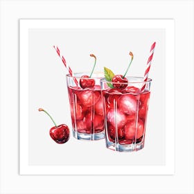 Cherry Cocktail 7 Art Print