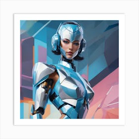 Robot Girl 1 Art Print