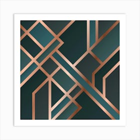 Art Deco Pattern 09 Art Print