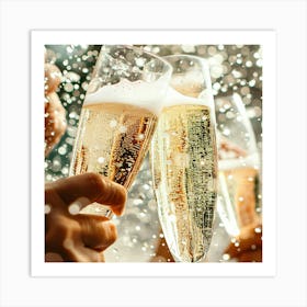 Champagne Toast 4 Art Print