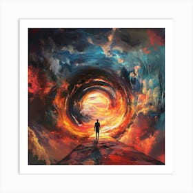 Man In A Tunnel Art Print