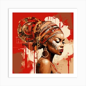 African Woman 58 Art Print