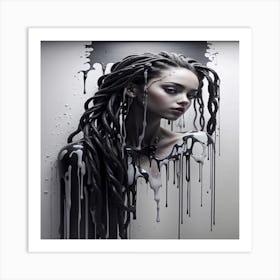 Girl With Dreadlocks Art Print