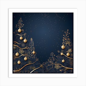 Christmas Tree Background 18 Art Print