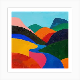 Abstract Travel Collection Peru 3 Art Print