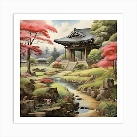 In The Garden Nara Park Japan Art Print 1 Art Print