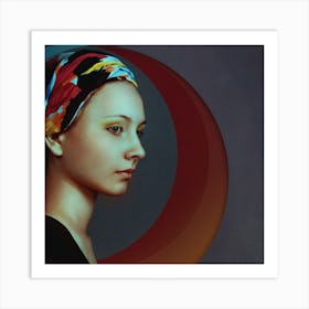 Portrait Of A Young Woman Art Print