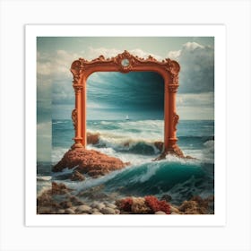 Mirror In The Sea Art Print