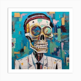 Skeleton Man 2 Art Print