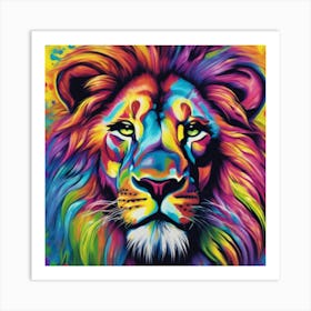 Lion Painting Art Print