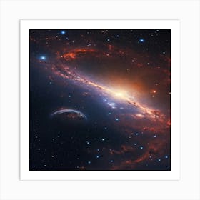 Galaxy In Space 2 Art Print