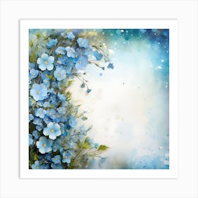 Forget Me Not Flowers 2 Art Print