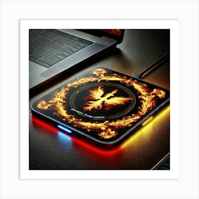 Sovereign Flame Wireless Charging Pad Art Print