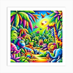 Super Kids Creativity:Jungle Animals Art Print