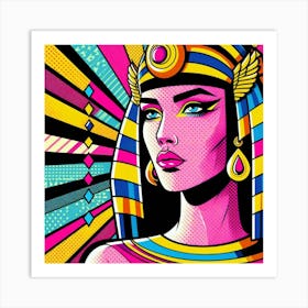 Pop Egyptian Dalia Shinewave Art Print