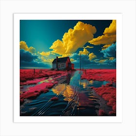 House In The Sky Art Print