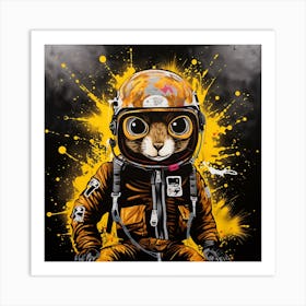 Cat In Space 2 Art Print