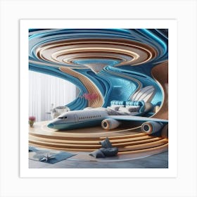 Futuristic Bedroom Art Print