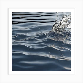 Splashing Water Art Print