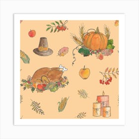 Thanksgiving Painting Art Print