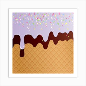 Ice Cream Vector 1 Art Print